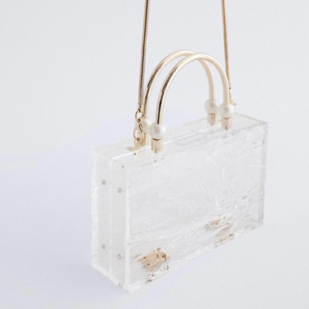 Zara Methacrylate Box Bag